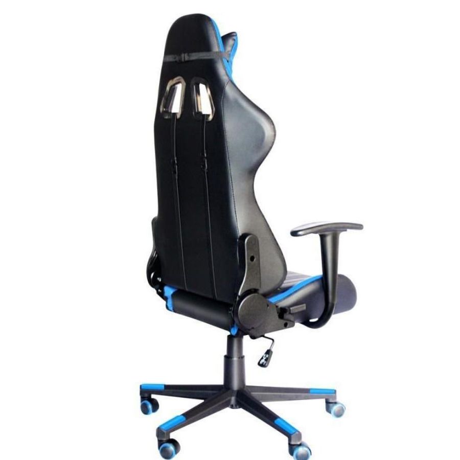 SILLA GAMER MARVO SCORPION CH106 NEGRO AZUL Mexx computación