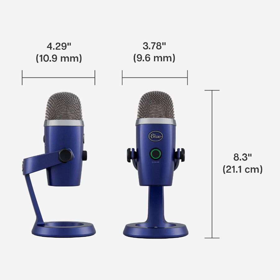 Micrófono Blue Yeti Usb Nano Vivid Azul