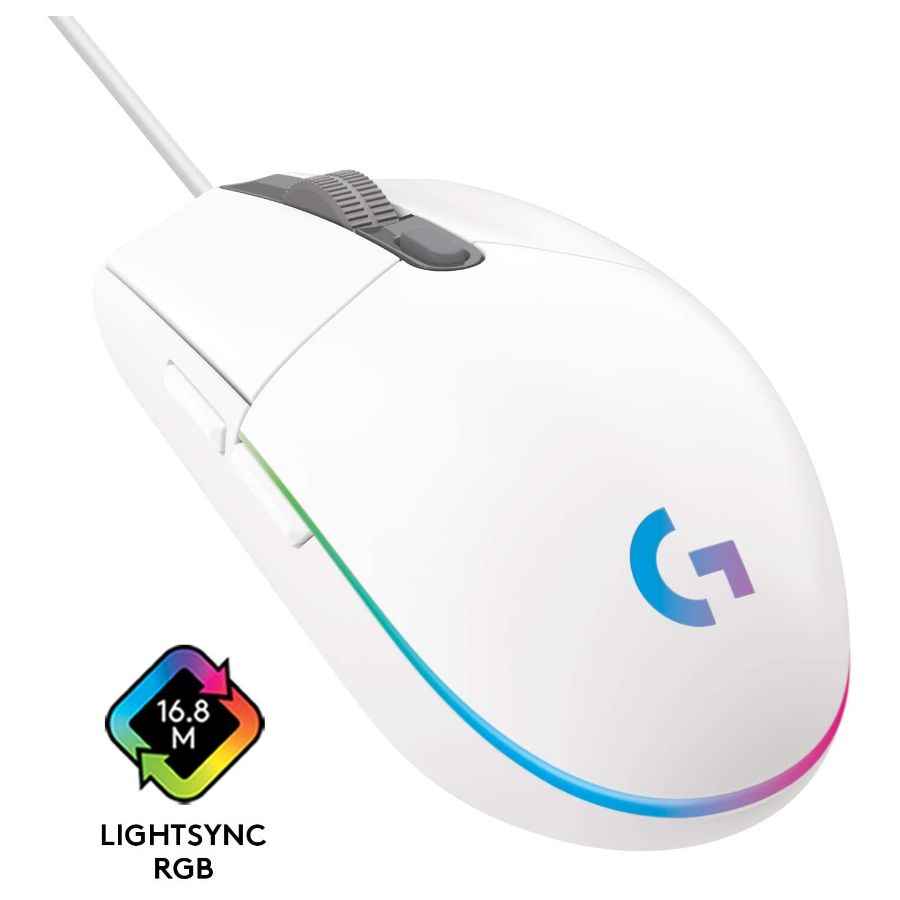Mouse Gamer Logitech G203 Lightsync Blanco