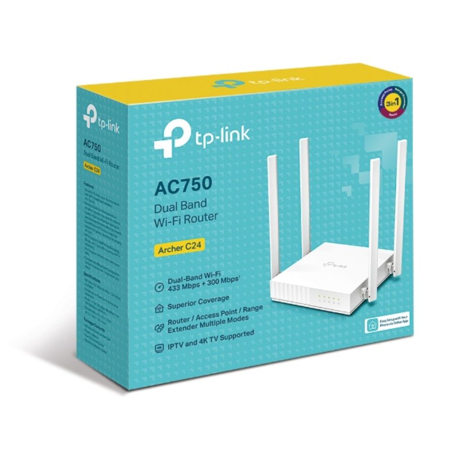 Mexx | ROUTER TP LINK AC750 ARCHER C24 AGILE CFA DUAL BAND