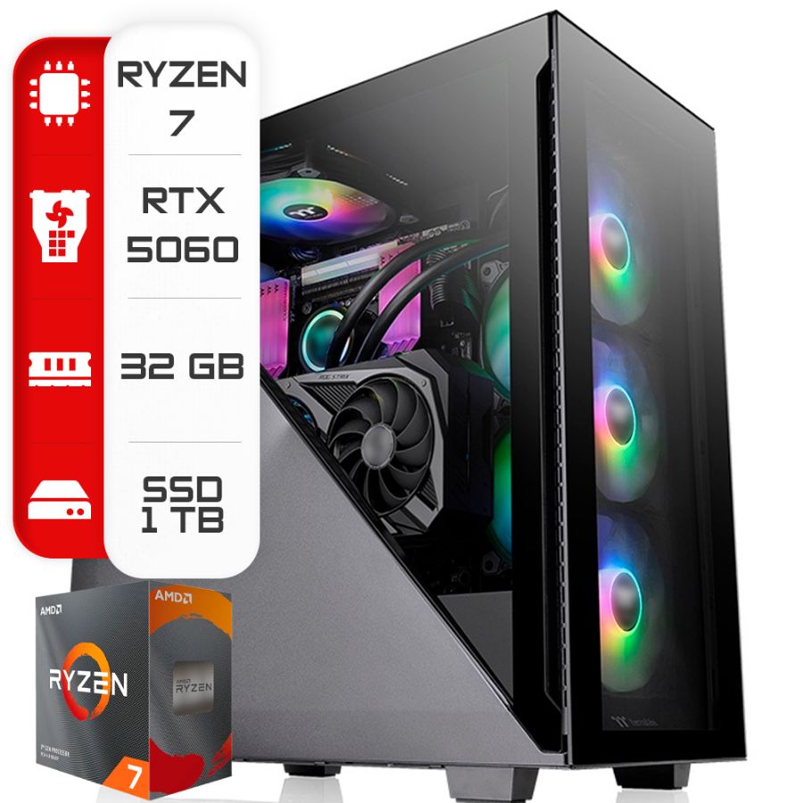 Mexx | PC AMD RYZEN 7 5700X 32GB RTX5060 1TB 700W