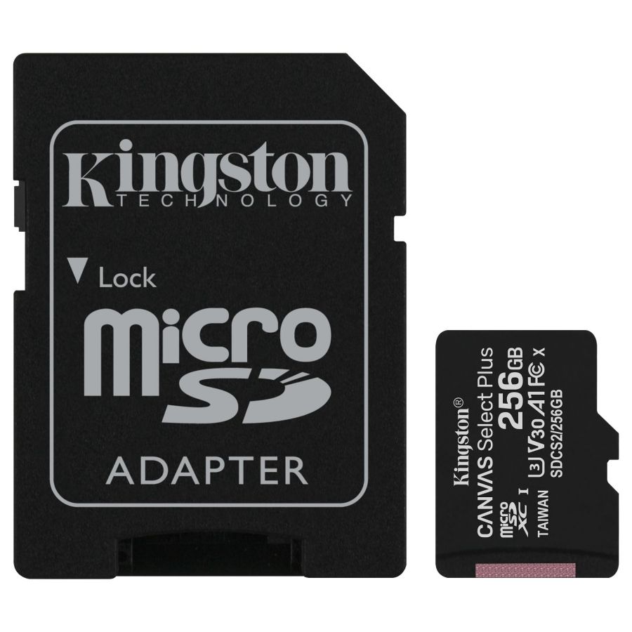 Memoria MicroSD+Sd 256Gb Canvas Select Plus 100R Kingston