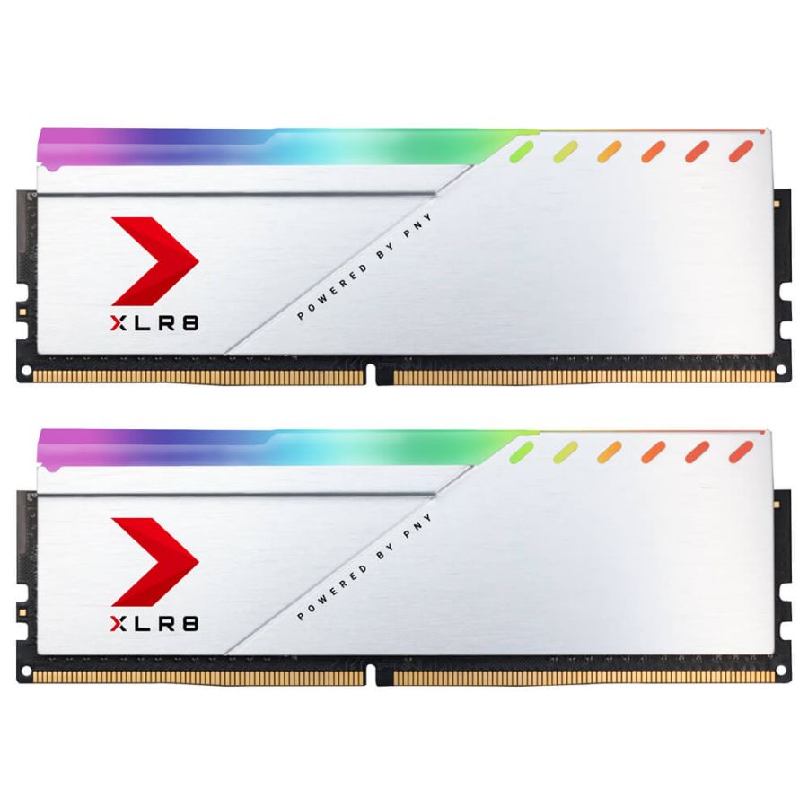 Memoria Ram DDR4 - 16Gb 2x8 3600 Mhz Pny XLR8 Gaming Epic-x Rgb Plateado