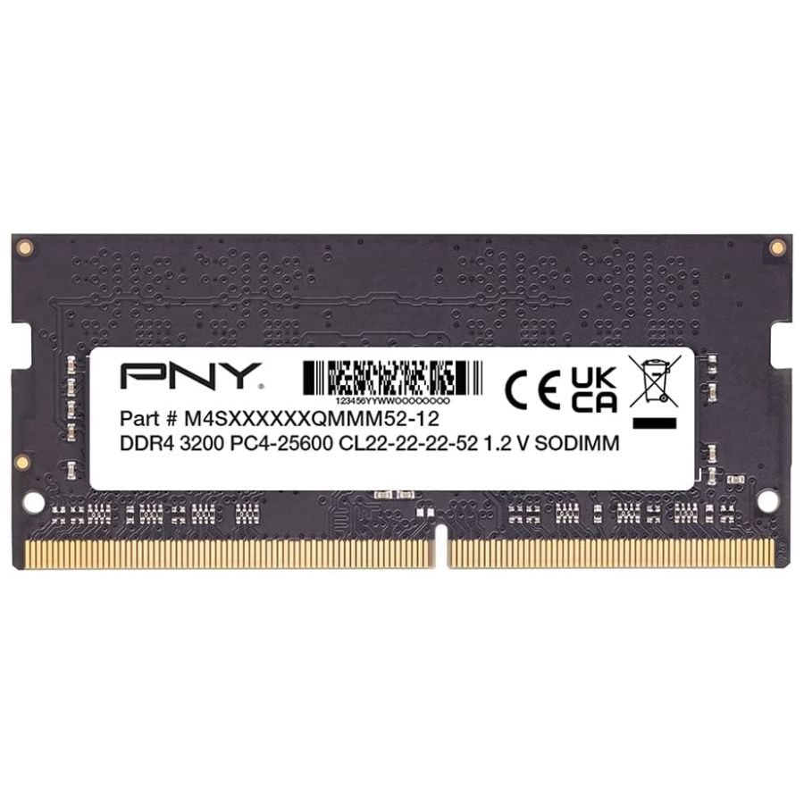 Mexx MEMORIA RAM SODIMM DDR4 8GB 3200 MHZ PNY PERFORMANCE