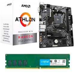 COMBO ACTUALIZACIÓN PC AMD ATHLON 3000G + B450 + 8GB BLINDADA