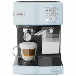 Cafetera Express Oster Prima Latte 6603Cc Negra Y Celeste | Historial de  Precios