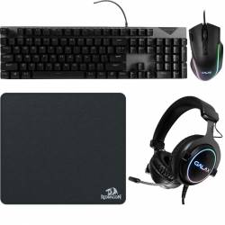 Kit Gamer Teclado y Mouse + Pad Mouse + Auricular #