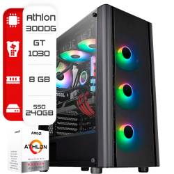 PC AMD ATHLON 3000G-B450 -8GB -GT1030-SSD 240GB