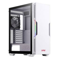 Gabinete Mid Tower XPG Starker White 2 Fan Vidrio Templado