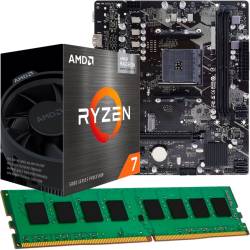 Combo Actualización Nº315 Pc Amd Ryzen 7 5700G + B550 + 8Gb 