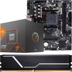 Combo Actualización Nº320 Pc Amd Ryzen 7 8700G + A620 + 16Gb Blindada