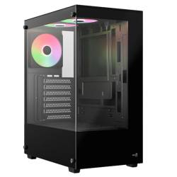 GABINETE MID TOWER AEROCOOL PIVOT 3 FAN ARGB VIDRIO TEMPLADO
