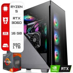 PC AMD RYZEN 5 5500-16GB-RTX3060-1TB-650W