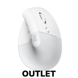 Outlet - Mouse Logitech Lift Ergo Inalámbrico Blanco