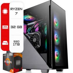 PC RYZEN 7 5700G - A520- 32GB - 1TB + WIFI