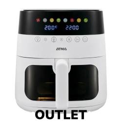 Outlet - Freidora de Aire Atma Sin Aceite FR246AWP Con Visor Blanco 6 Litro
