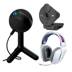 KIT STREAMING LOGITECH MICRÓFONO YETI ORB + AURICULAR G733+ CAMARA BRIO 300