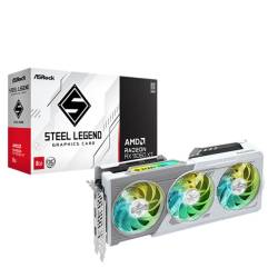 PLACA DE VIDEO RADEON RX 9060 XT 8GB ASROCK STEEL LEGEND OC