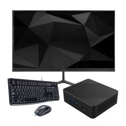 MINI PC CX RYZEN 5 3500U 16GB SSD 480GB W11 + MONI 24" 180HZ + LOGI MK120 #