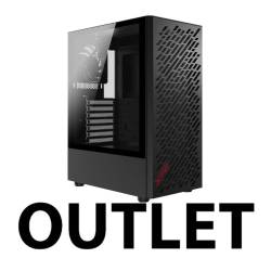 OUTLET - GABINETE MID TOWER XPG VALOR AIR BLACK 4 FAN VIDRIO TEMPLADO