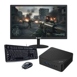 MINI PC ENOVA RYZEN 5 3500U 8GB SSD 240GB W11 + MONI 19" 75HZ + MK120 #