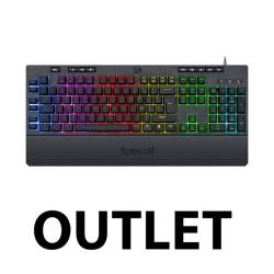 OUTLET - TECLADO GAMER REDRAGON K512RGB-1 SP SHIVA NEGRO