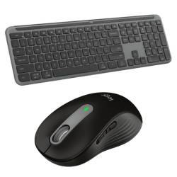 KIT LOGITECH TECLADO K950 NEGRO + MOUSE LOGITECH M650 LARGO NEGRO #