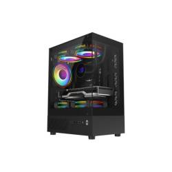 GABINETE MID TOWER X-MICRO AXIES G1 3 FAN FIXED ARGB