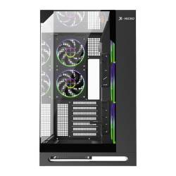 GABINETE MID TOWER X-MICRO INVICTUS ULTRA 9.16" LCD 5 FAN ARGB