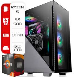 G5563 Amd Ryzen 5 5600GT - 16Gb - 1Tb - RX580 8Gb - 600W