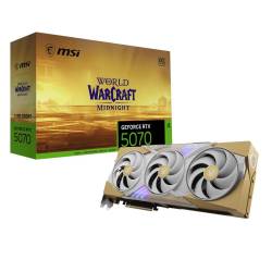 PLACA DE VIDEO GEFORCE RTX 5070 12GB MSI WORLD OF WARCRAFT MIDNIGHT OC
