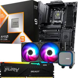 CM354 COMBO PC AMD RYZEN 9 9950X3D + X870 + MSI CORELIQUID A13 240 + 64GB
