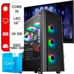 MX497 PC INTEL CORE I3 12100 - H610 - 16GB - 480GB
