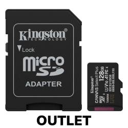 OUTLET - MEMORIA MICROSD+SD 128 GB CANVAS SELECT PLUS KINGSTON