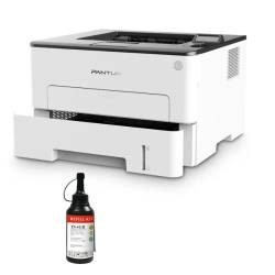 IMPRESORA PANTUM LÁSER MONO P3010DW + KIT RECARGA TONER PANTUM TN-411H #