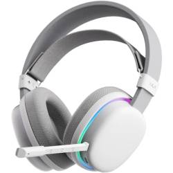 AURICULAR GAMER AULA G7 INALÁMBRICO BLANCO RGB
