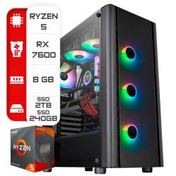 PC AMD RYZEN 5 5600GT-B450-8GB-RTX 4060 TI 8GB