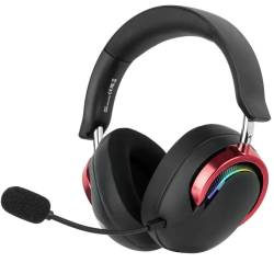 Auricular Gamer Aula A700 Negro Rojo Usb Inal&aacute;mbrico
