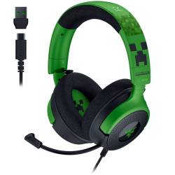 Auricular Gamer Razer Kraken V4 X Rgb Minecraft Edition 