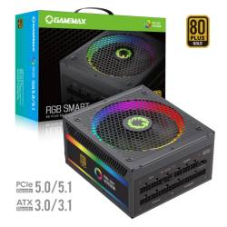 Fuente Gamemax GX-1050 1050W Modular Rgb Smart Pro 80 Plus Gold
