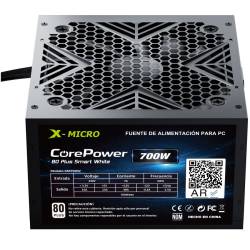 FUENTE X-MICRO 700W 80 PLUS SMART WHITE