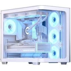 GABINETE MID TOWER AEROCOOL P500 4 FAN ARGB VIDRIO TEMPLADO BLANCO