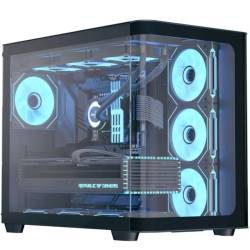 Gabinete Mid Tower Aerocool P500 4 Fan Argb Vidrio Templado
