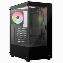 Gabinete Mid Tower Aerocool Pivot 3 Fan Argb Vidrio Templado