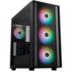 Gabinete Mid Tower Cooler Master Masterbox 600 Negro Argb