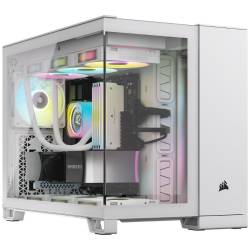 Gabinete Mid Tower Corsair 2500X Vidrio Templado Blanco