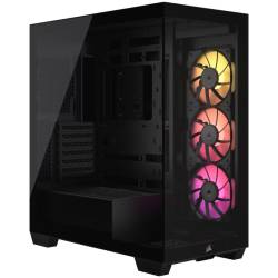 Gabinete Mid Tower Corsair 3500X Icue Link Rgb Negro