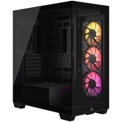 GABINETE MID TOWER CORSAIR 3500X VIDRIO ARGB NEGRO
