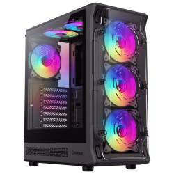 Gabinete Mid Tower Gamemax Starlight 2 AB 6 Fan Argb Vidrio Templado