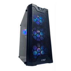 GABINETE MID TOWER LNZ Y11 4 FAN ARGB VIDRIO TEMPLADO